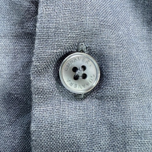 Cubavera Shirt Mens XXL Blue Linen Classic Guayabera 4 pocket Cuban Cigar 2XL - Picture 10 of 23