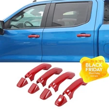 Red Door Handle Cover Trim For Chevy Silverado/Sierra 2019+/Suburban Accessories