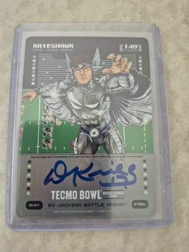 2026 Bo Jackson Battle Arena Tecmo Krieghawk Dave Krieg SSP Auto Steel 140 Steel