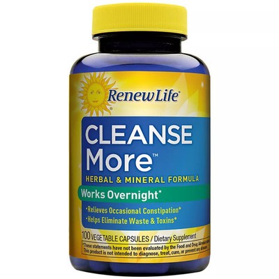 Renew Life Cleanse More Herbal Formula with Magnesium 100 veg caps