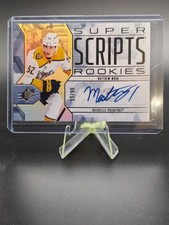 2025-26 SPx Hockey Super Scripts Gold Auto Matthew Wood /99