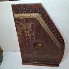 Antique Harp Musical Chord String Instrument READ