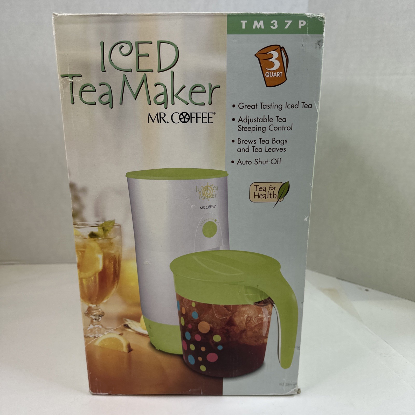 Maker Mr Coffee 3qt Model Tm37p Green Adjustable Steeping Co