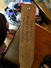 Vintage Lynch World Champion Turkey Call, Model 102, 1958 Liberty Miss., 3 Hole