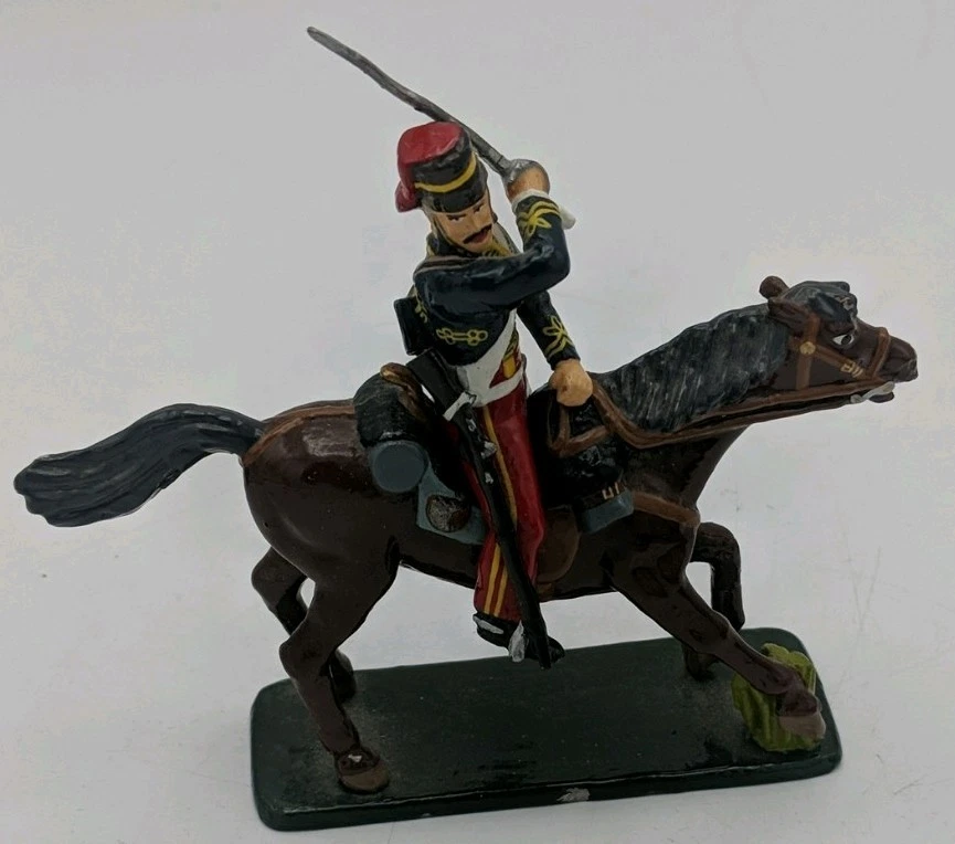 SOLDATS DE PLOMB, LOT DE VINGT PIÉTONS 54 mm, cavalerie de la ligne, Premier Empire. 21080-6