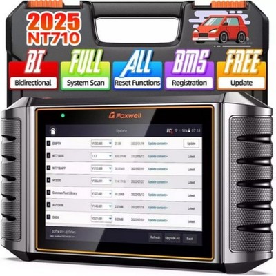 FOXWELL NT710 bidirektionaler OBD2-Diagnosescanner ECU-Codierung Öl BMS