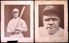 1940's Babe Ruth and Lou Gehrig Baseball Magazine Premium Lot