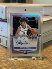 2024-25 Panini Donruss Optic Refractor  Signature Rookie Auto Jaylen Wells 