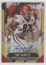 2021 Score Rookies Gold Zone Signatures 12/50 Tre' McKitty #389 Auto 0bz