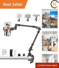 22" Magic Arm w Clamp, Overhead Phone Mount, Flexible Desk Camera Mount, Arti...