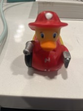Munchkin HOT Rubber Duck Fireman Bath Spout Bubble Bath Child Bathtub Time