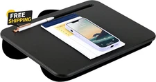 Compact Lap Desk - Fits up to 15 Inch Laptops - Black - Style No. 43108