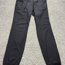 Women's Black Scrub Pants Elastic Waistband