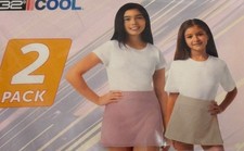 32 Degrees Youth 2-pack Skorts Color Pink - Pumice Stone Girls NWT