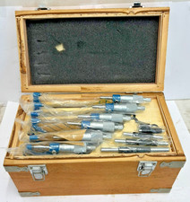 Image of SHOP SOILED MICROMETER SET 6PC IMPERIAL 0-6" MICROMETERS DAMAGED BOX