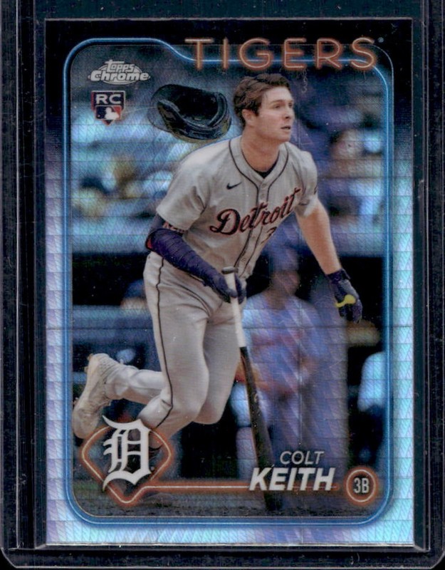 2024 Topps Chrome Update Colt Keith RC Prism Refractor Rookie #USC8 Tigers