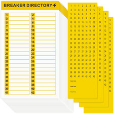 16 Sheets Breaker Panel Labels Electrical Box Sticker Numbers Breaker Panel Labe