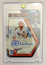 2025 Bowman Draft JJ Wetherholt In Action Auto 73/75 Cardinals
