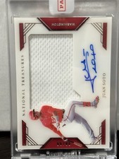 2020 Panini National Treasures - Clearly Jumbo Signatures Juan Soto Auto /99