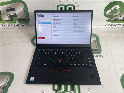 Lenovo ThinkPad X1 Carbon Gen 7 Laptop i5-8365U 1.6GHz 8GB No SSD Win10 COA