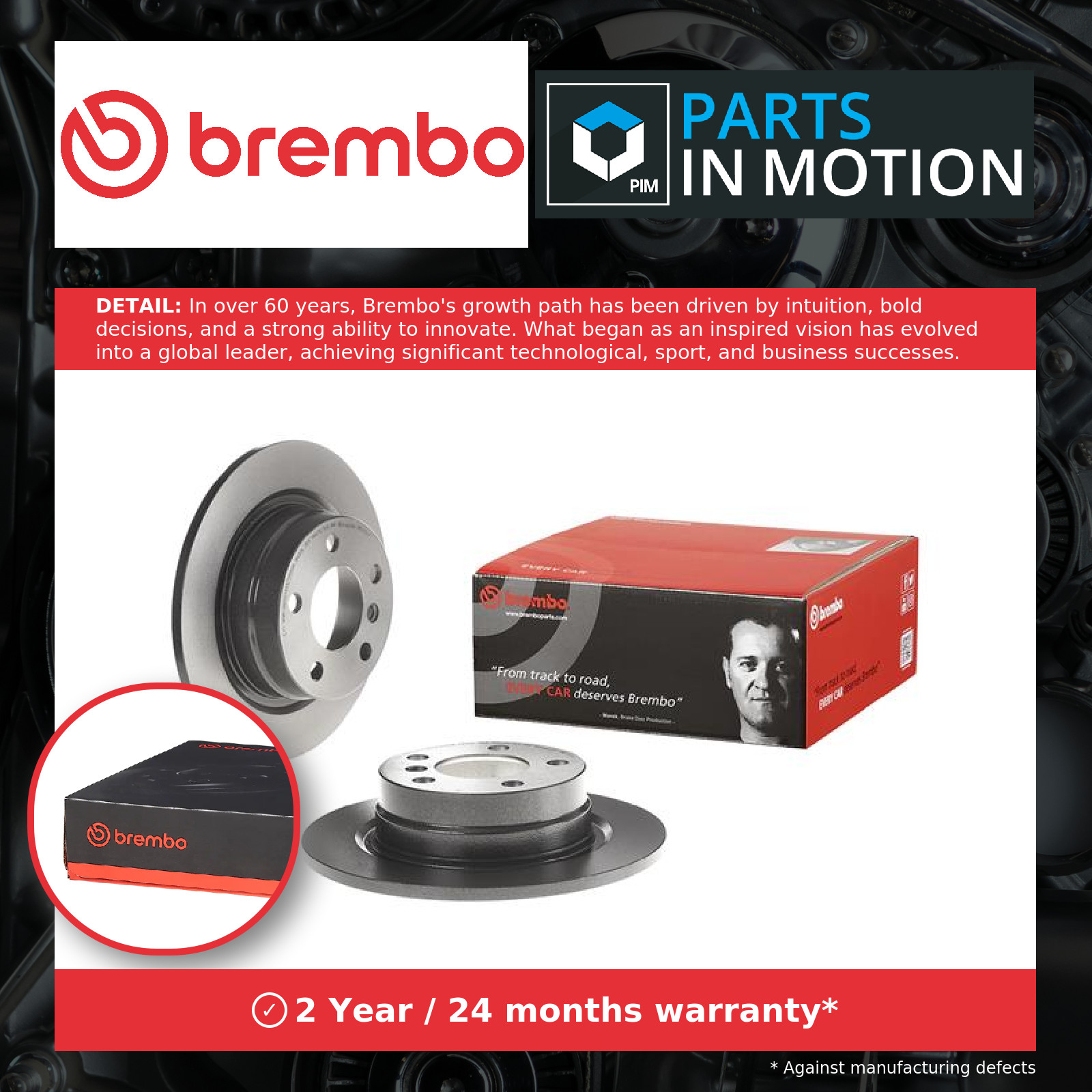 2x Brake Discs Pair Solid fits BMW 114D F20, F21 1.5D Rear 15 to 19 B37D15A Set - Image 4
