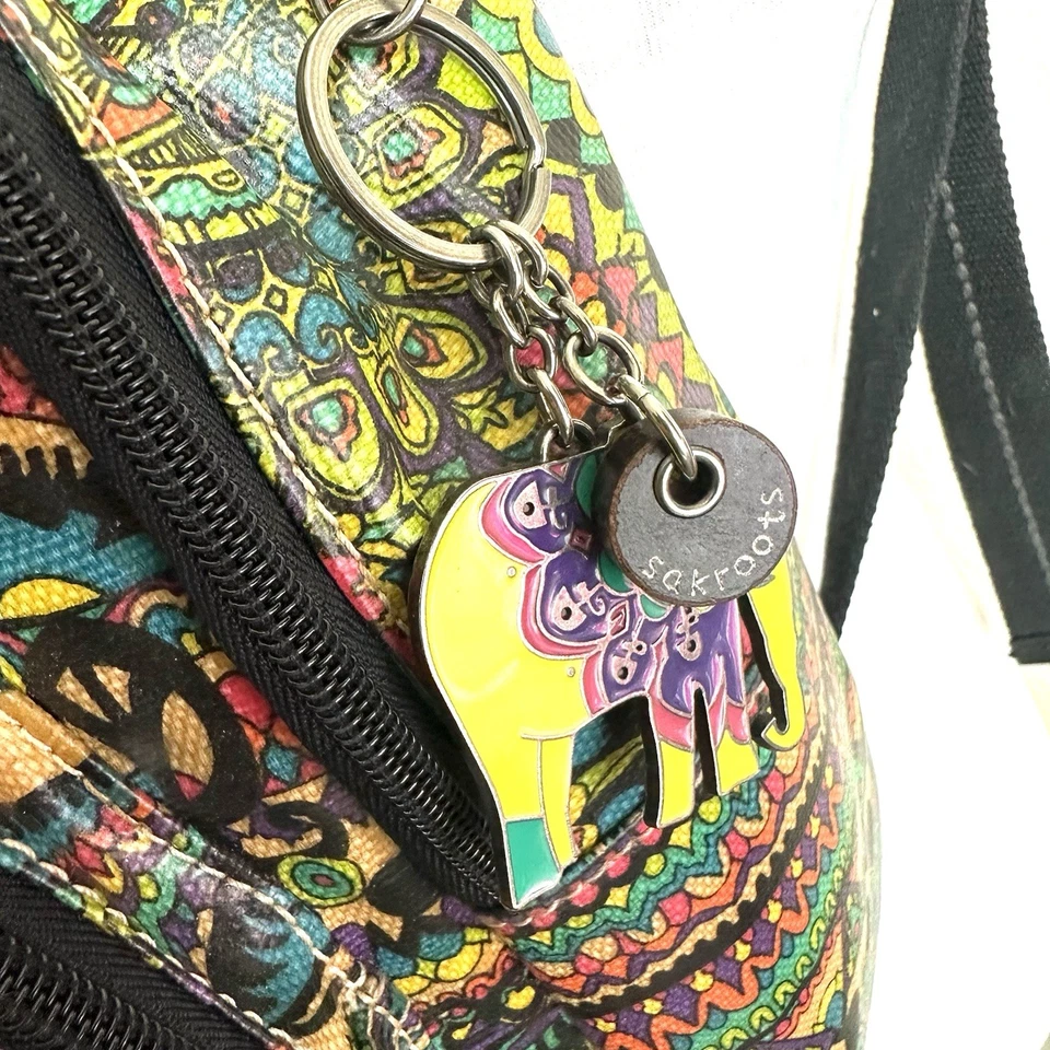 Mochila Sakroots Artist Circle Lona Recubierta Espíritu Desierto Un Mundo Bolso Dije Foto 3 de 4