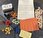 Finance Board Game Parker Brothers  1936 Replacement Parts Cards Money Houses