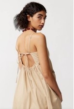 Urban Outfitters Iggy Poplin Midi Dress XS Women Casual Sleeveless 