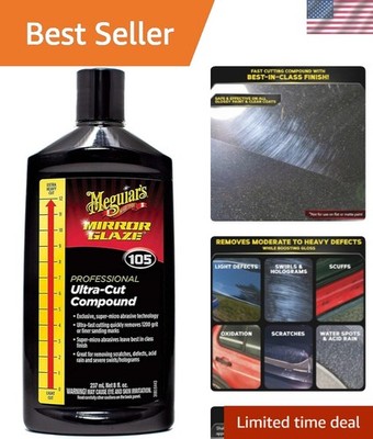Meguiar s M105 Ultra-Cut Compound 8 Oz - Professional Car Buffing Essential