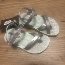 Girls Green /Silver Ipanema Sandal Size 6 Summer Kids Outdoors Flip Flop