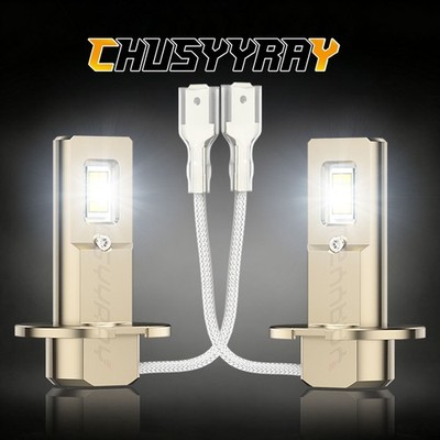 H3 LED Fog Light Bulb Conversion Kit 6000K Super Bright White High Power