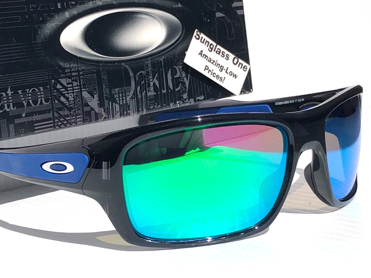 NEW Oakley TURBINE Black Ink POLARIZED Galaxy Jade Lens Sunglass