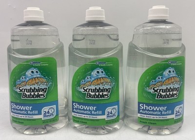   Scrubbing Bubbles Automatic Shower Cleaner Refill 34oz Lot Of 3 - BRAND NEW  