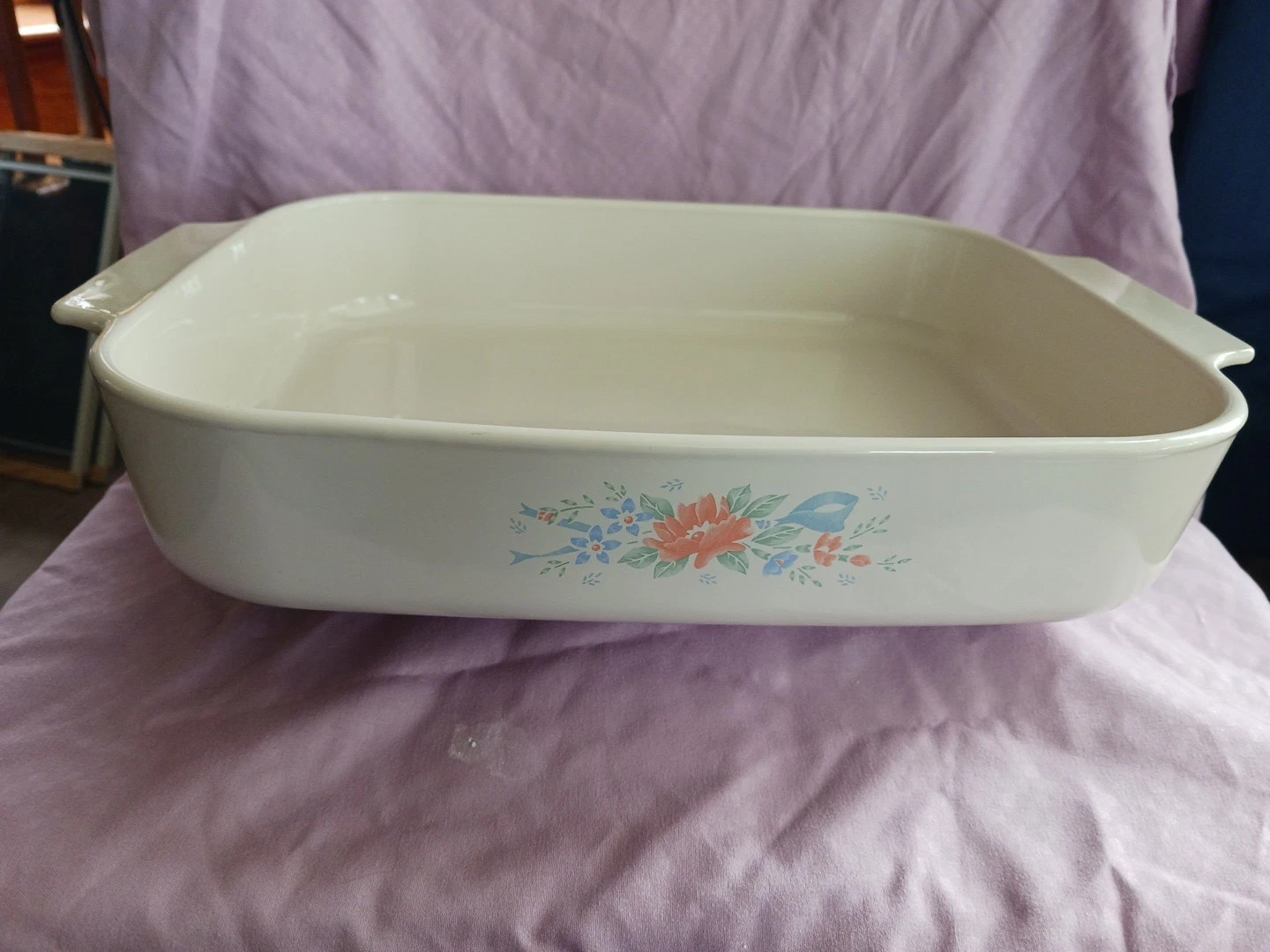 Corning Ware A-21-B-N Symphony Roaster Lasagna Casserole Pan EUC 12X10X2