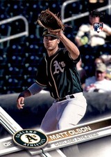 2017 Topps #476 Matt Olson RC Rookie Card. rookie card picture