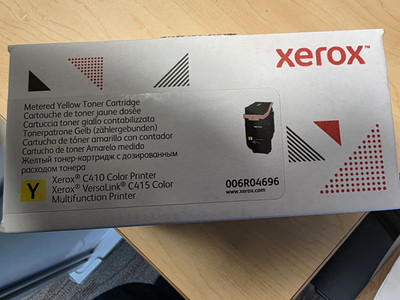 Xerox Genuine 006R04696 Yellow Toner Cartridge for VersaLink C410 C415