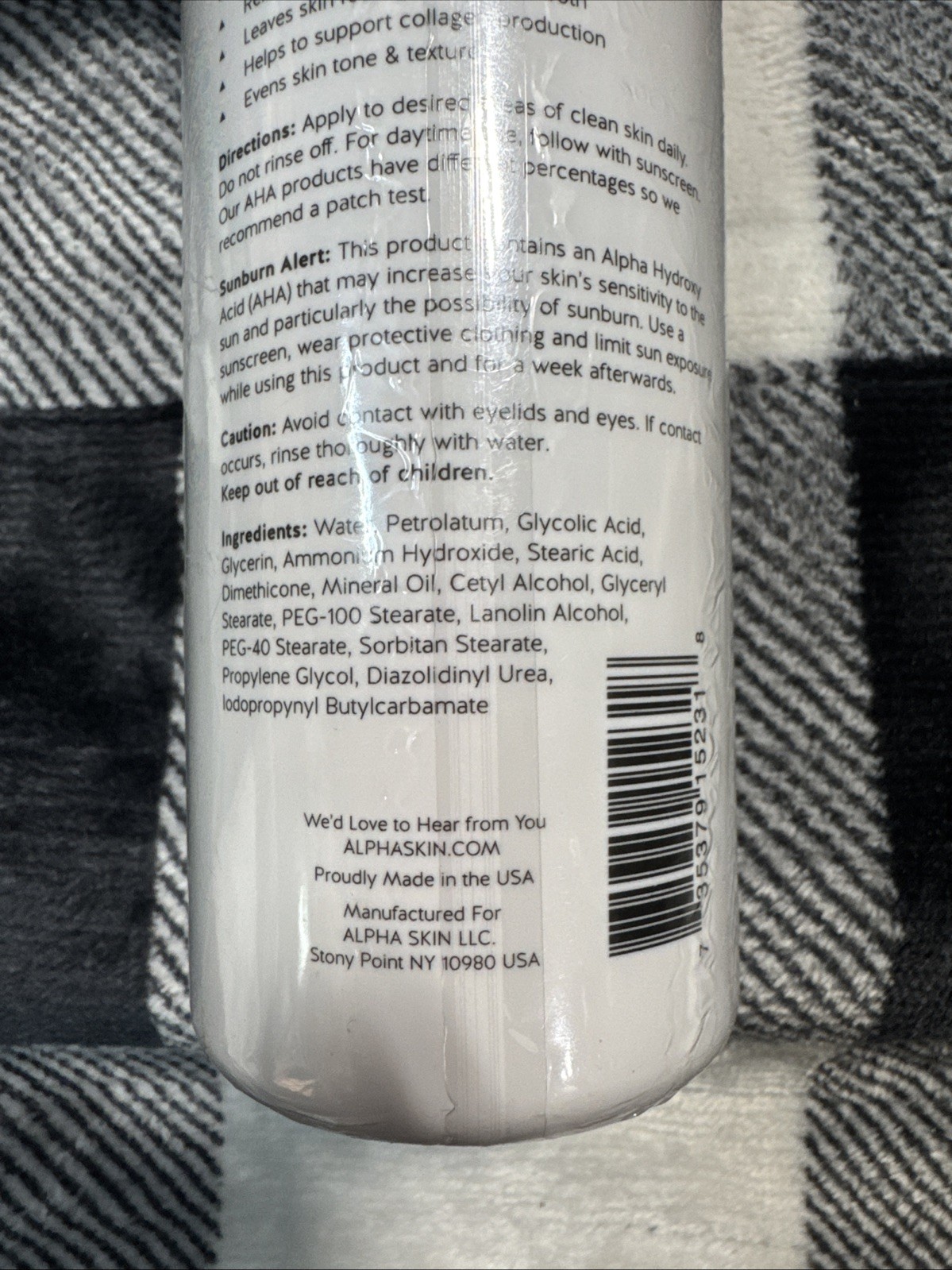 NEW Alpha Skin Care Renewal Body Lotion 12% Glycolic Acid Full Size Cream 12oz