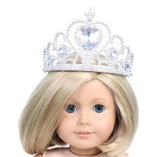 Princess Crown with Crystal Gemstones 18" Doll Clothes Fits American Girl Doll