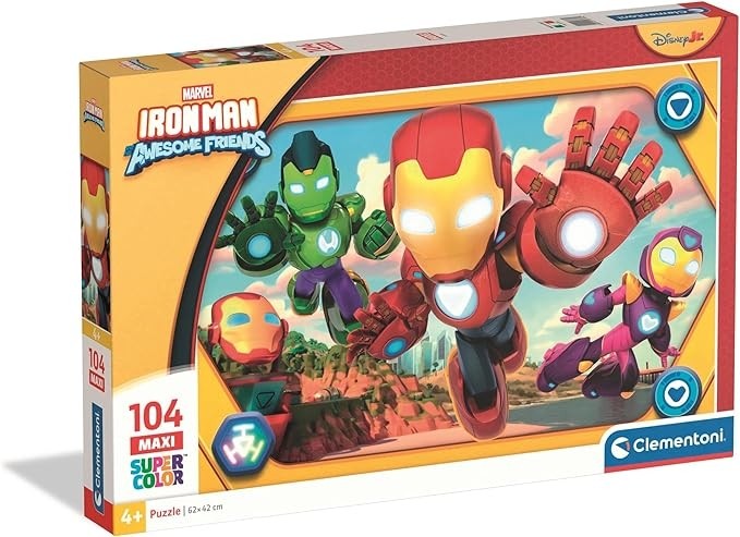 Puzzle 104 pezzi Ironman Awesome Friends - Clementoni