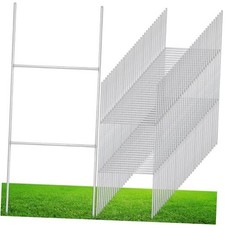 Pcs H Stakes for Yard Signs 16.5'' x 7'' Heavy Duty Metal H Frame Wire 60