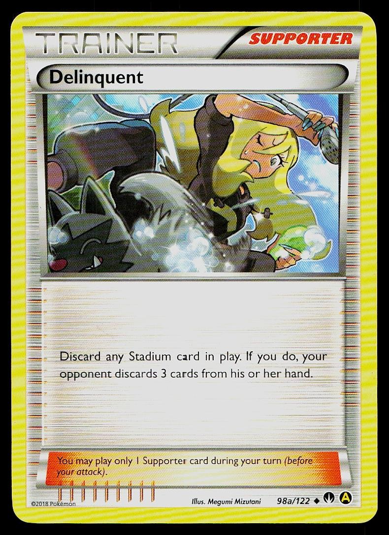 Pokemon Card Alternate Art Promos Delinquent 98a/122 Promo
