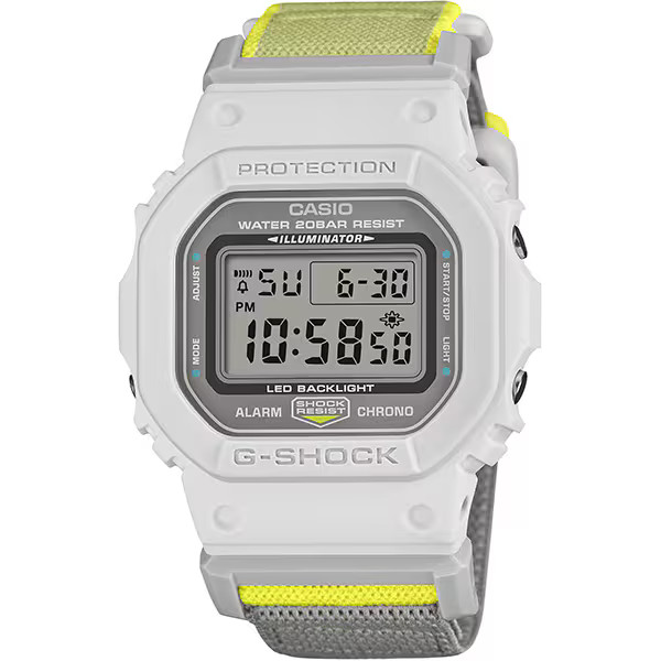 Casio G-SHOCK New Cloth Band Series DW-5600MNC-7A8JF Gray/Neon