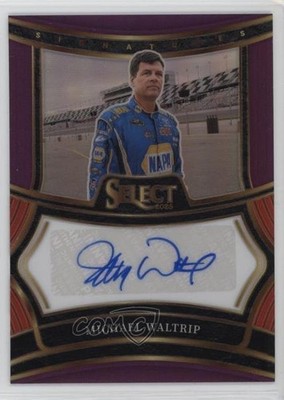 2025 Panini Select Signatures Purple Prizm 32/49 Michael Waltrip #S-MWP Auto 3hd