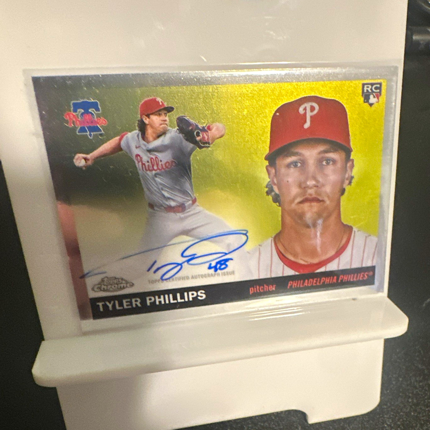 Tyler Phillips 2025 Topps Chrome Platinum Anniversary RC Auto CPA-TP read below 