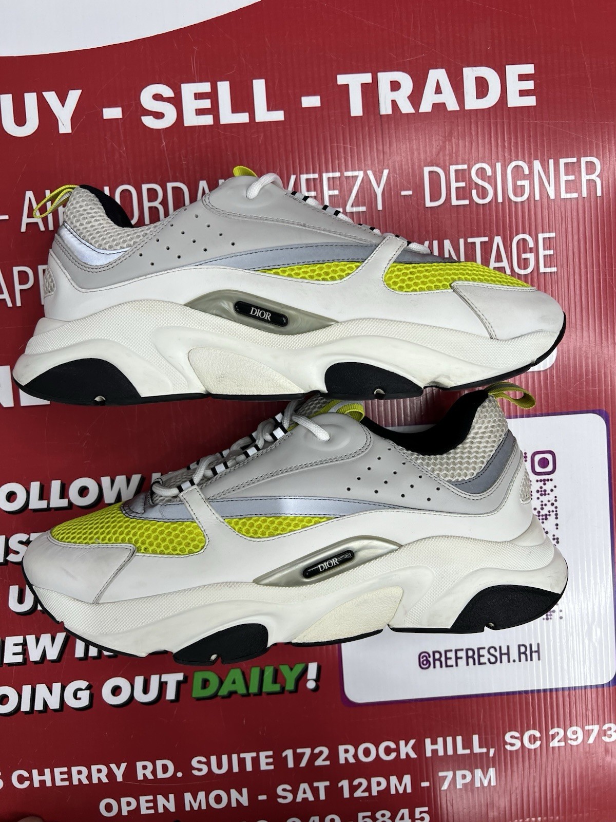 Dior B22 White Volt Size 47/14M 3SN231YKA H061 image 3