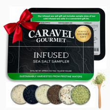Infused Sea Salt Sampler Set   6-Flavor Cooking Salts Bundle, 0.5 Oz Each   Fini