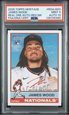 2025 Topps Heritage - Real One Autographs James Wood #ROA-JWO Special Edition