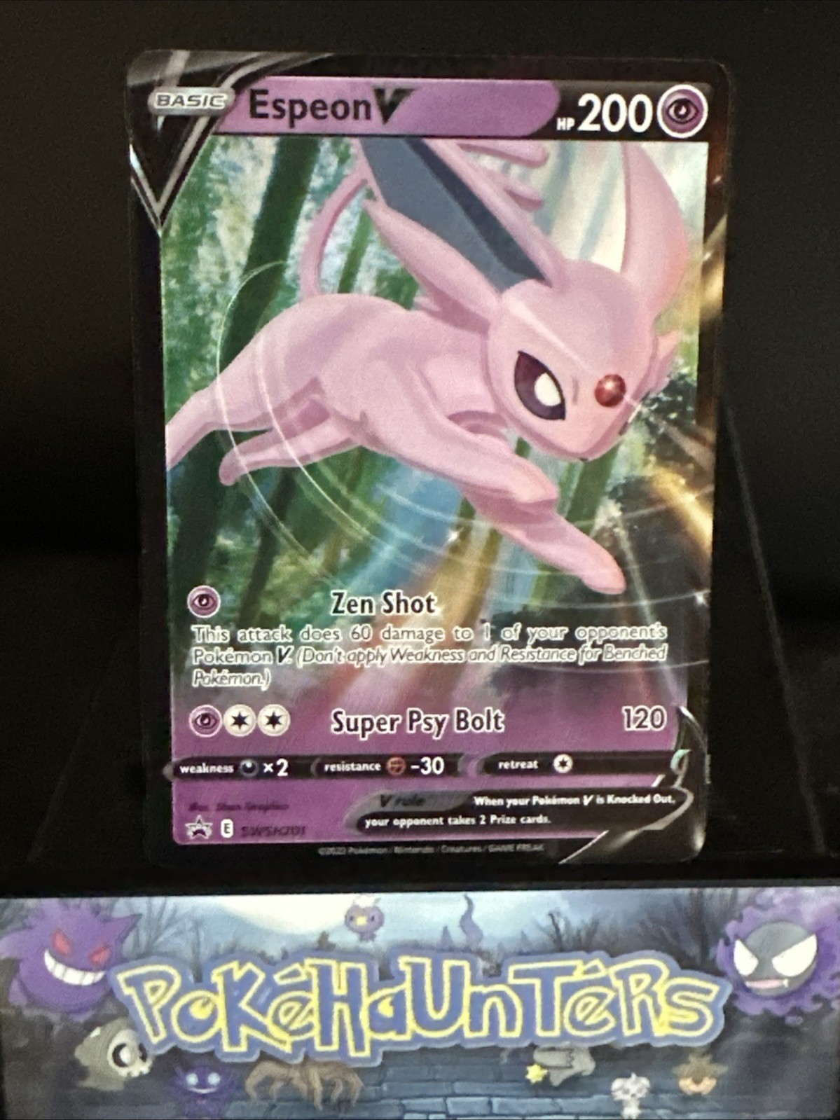 Pokemon Card Espeon V SWSH201 Sword & Shield Black Star Promo Holo Rare NM
