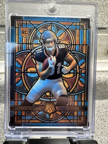 2025 Panini Mosaic Stained Glass Jayden Higgins Texans Rookie Prizm #11 Case Hit