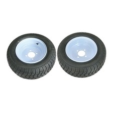 2-Pack 205/50-10 Tire  Rim Combo 4 x4'' Golf Cart Wheels 10" Street 6PR C